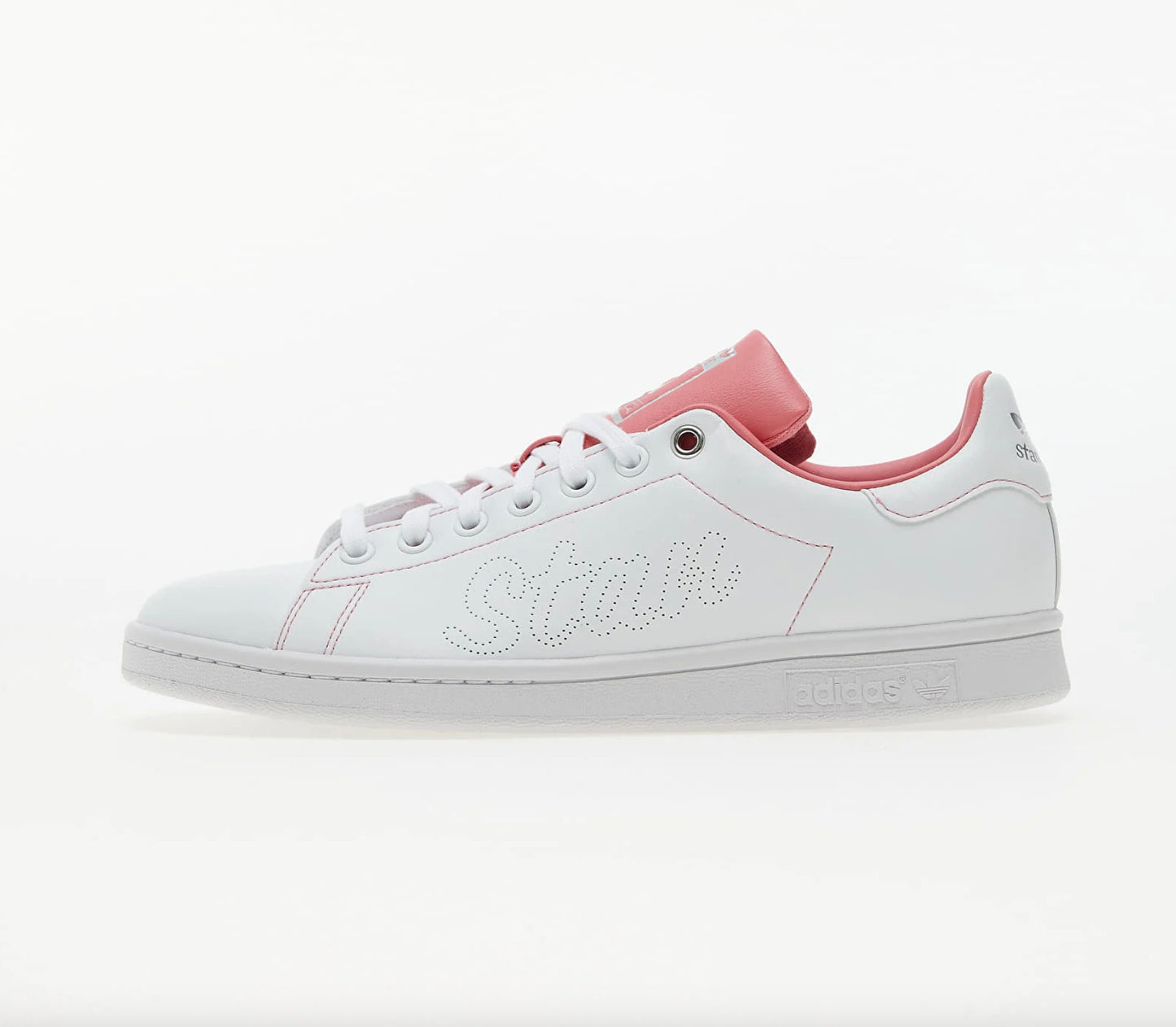 Adidas Stan Smith blanche avec languette rose