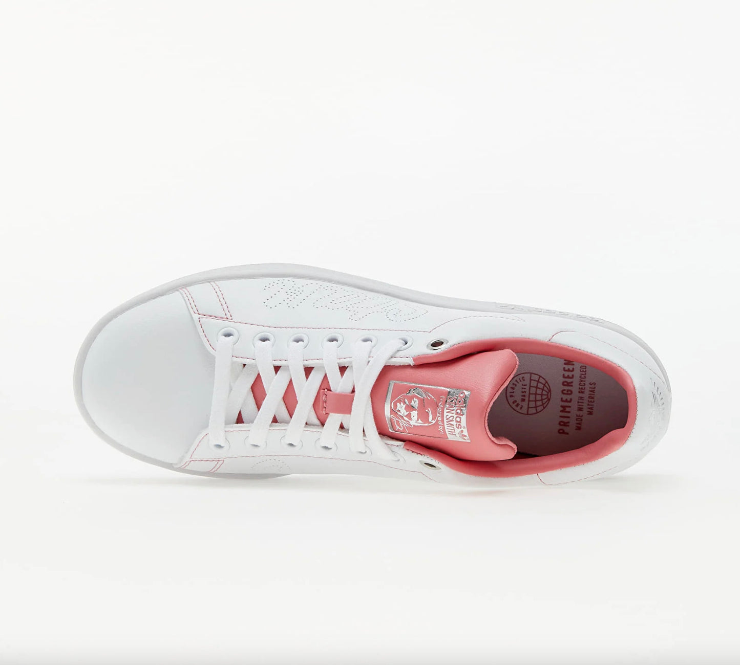 Adidas Stan Smith blanche avec languette rose