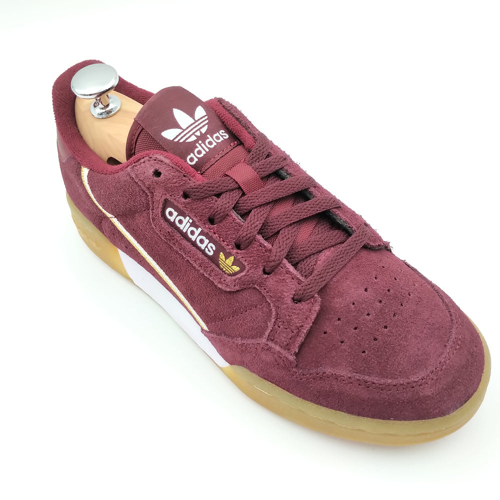 Adidas Continental 80 daim bordeaux