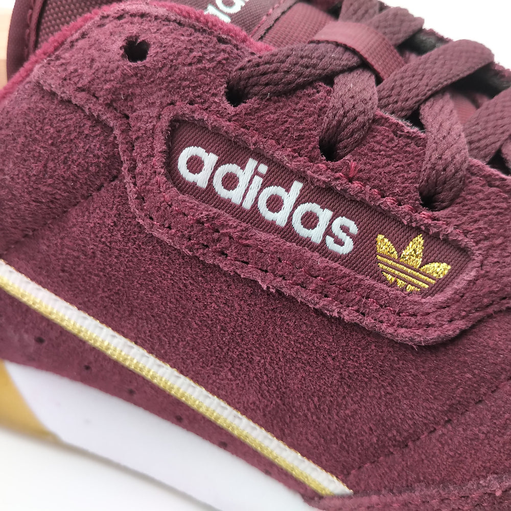 Adidas Continental 80 daim bordeaux