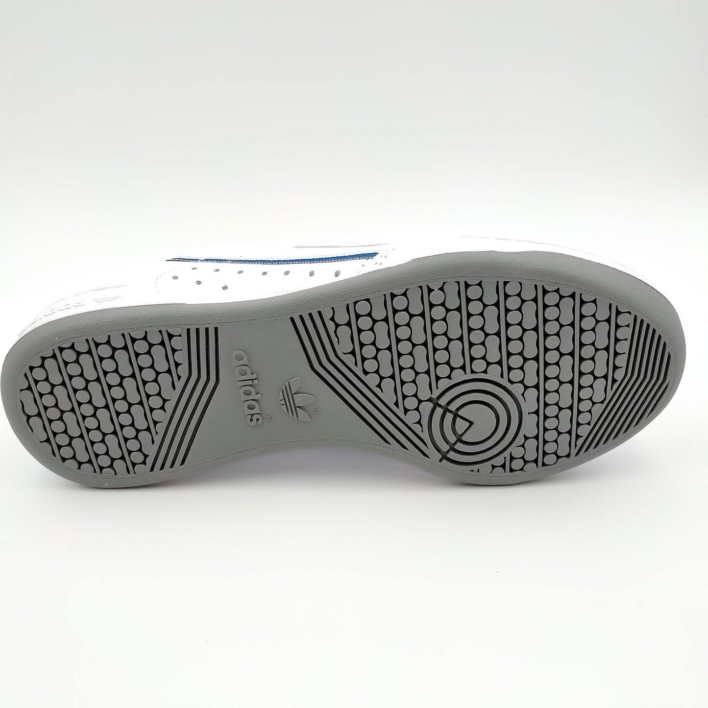 Adidas Continental 80 avec bandes et logo bleu