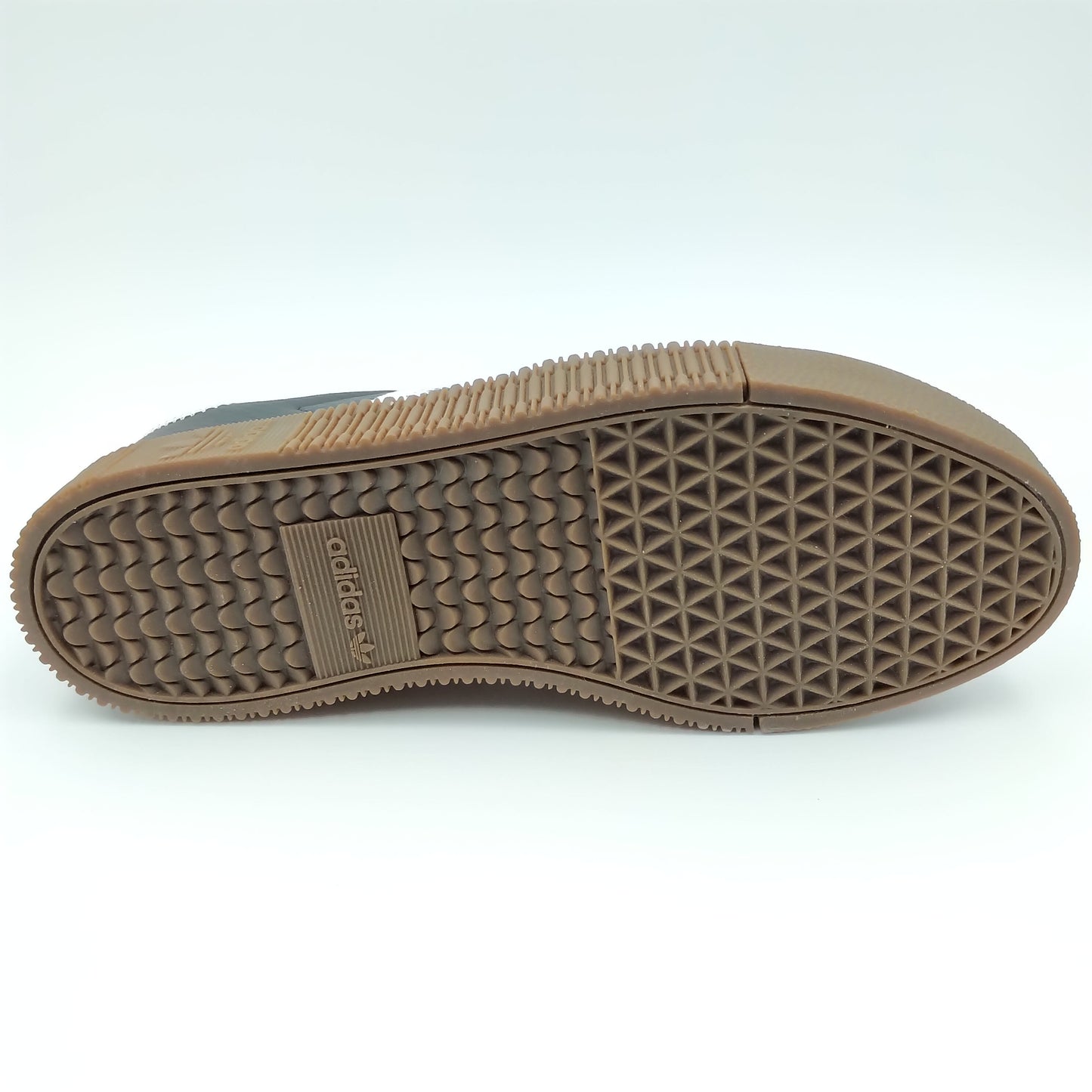 Adidas Sambarose cuir noir et bandes blanches