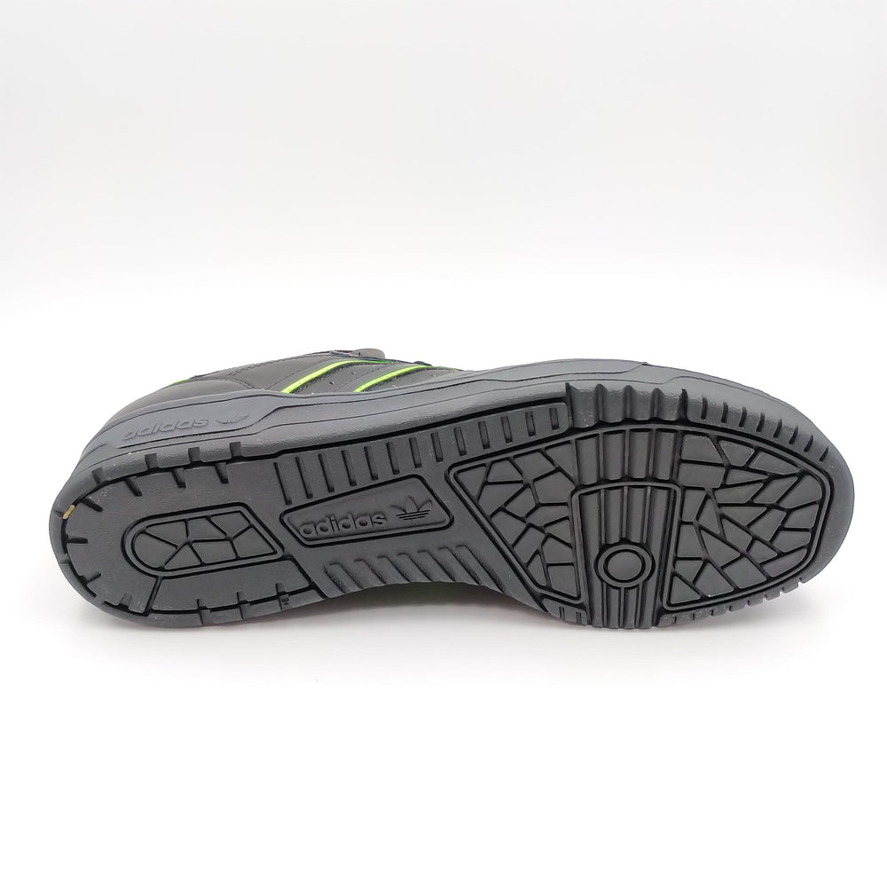Adidas Rivalry Low noir et motifs fluo verts