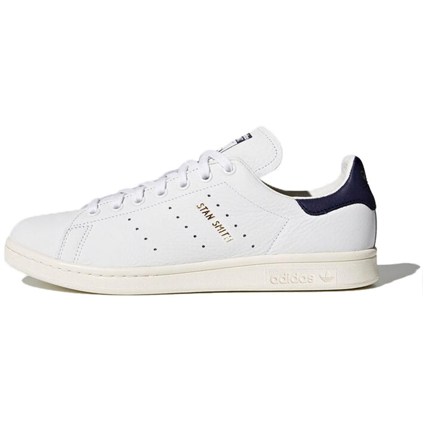 Stan Smith blanches talon bleu marine