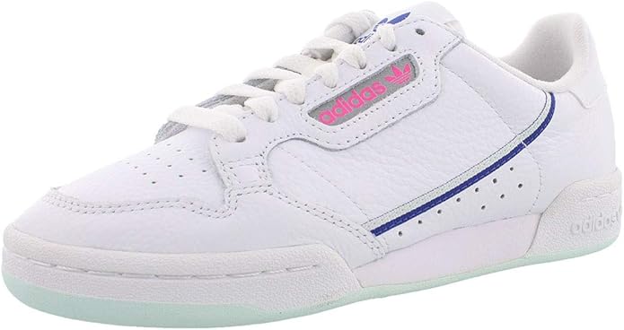 Adidas Continental 80 cuir blanc avec semelle verte clair
