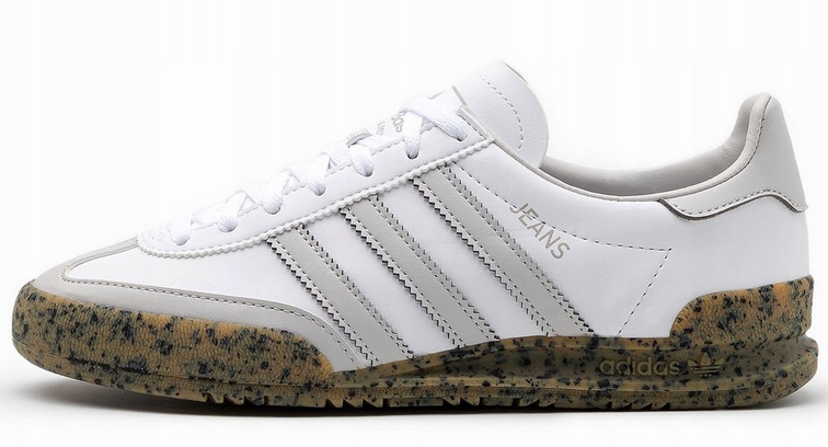 Adidas Jeans blanches avec bandes grises