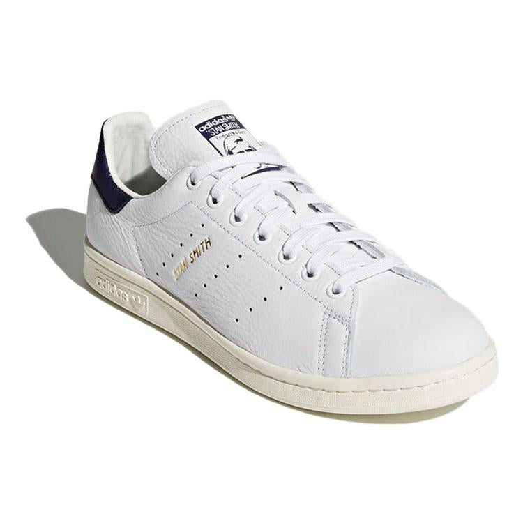 Stan Smith blanches talon bleu marine