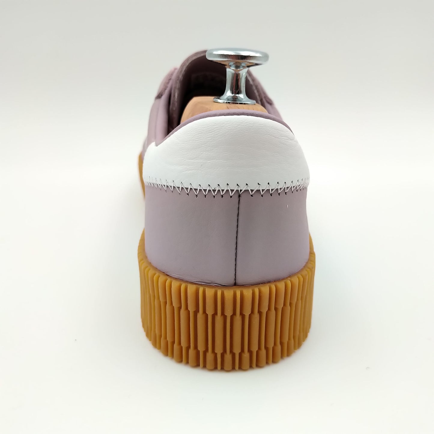 Adidas Sambarose cuir rose et bandes blanches