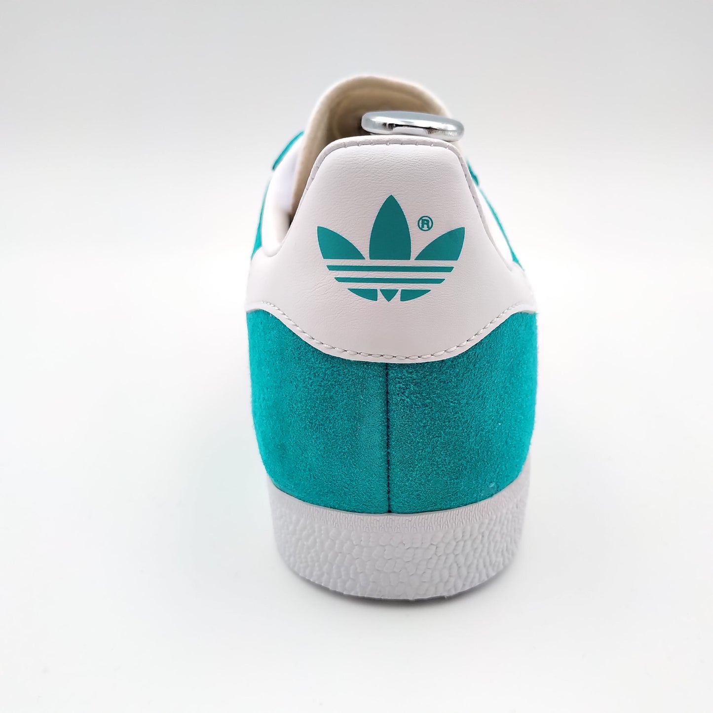 Adidas Gazelle vert émeraude et bandes blanches