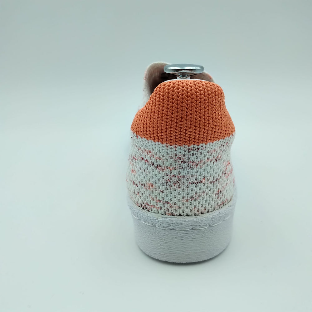 Adidas Superstar PrimeKnit blanche et orange