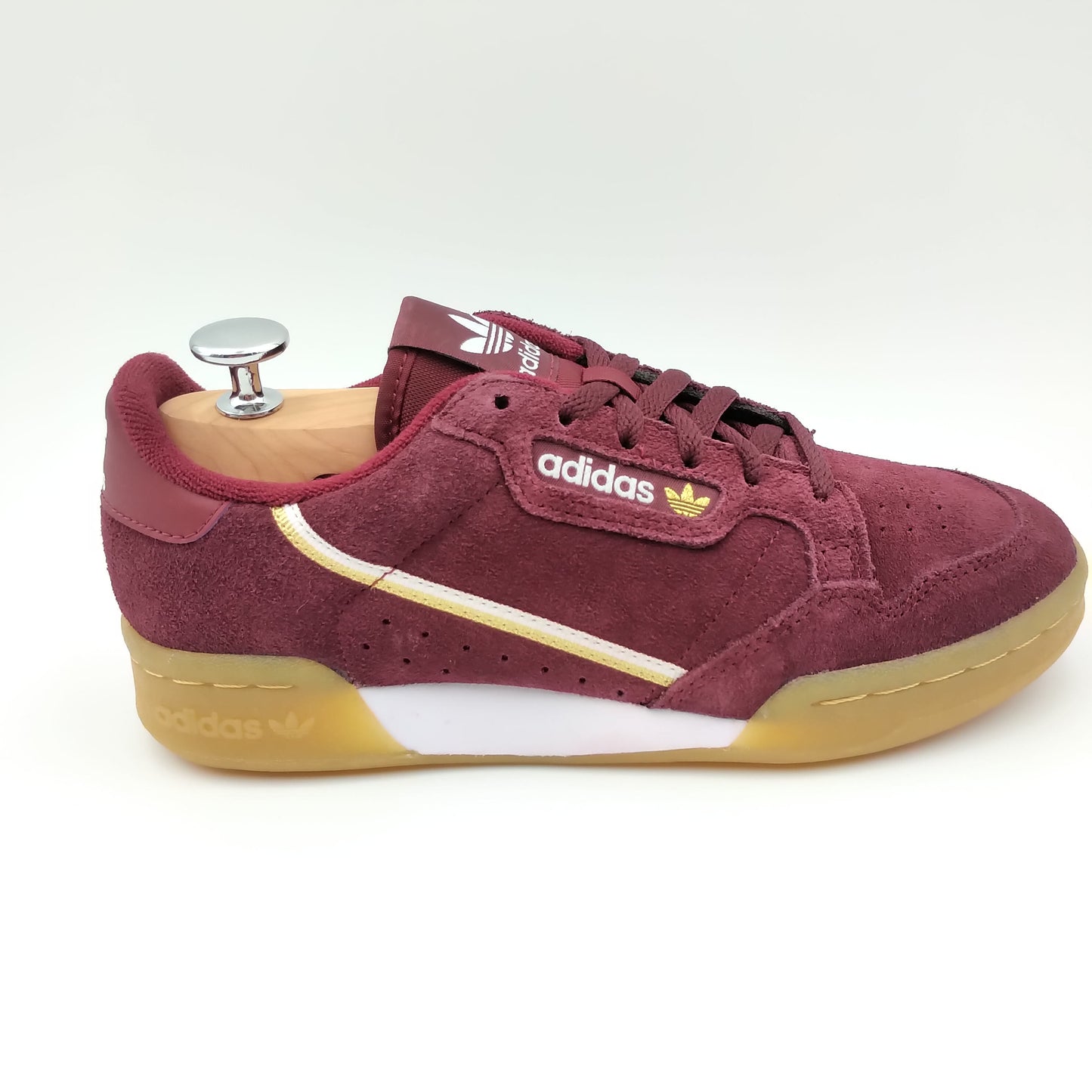 Adidas Continental 80 daim bordeaux