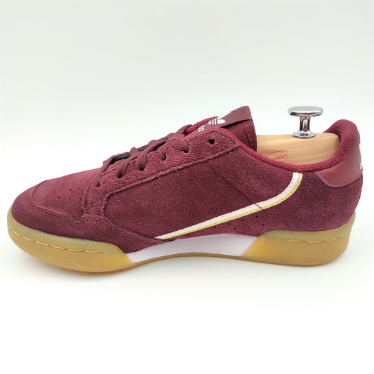 Adidas Continental 80 daim bordeaux