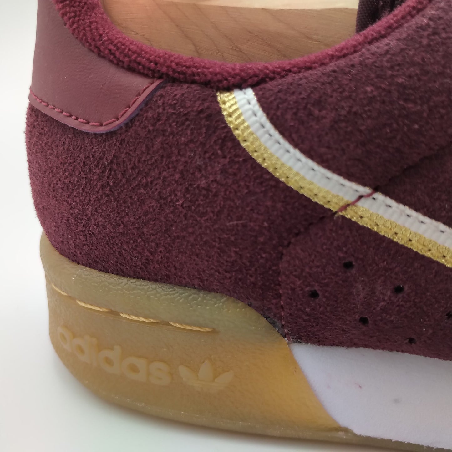 Adidas Continental 80 daim bordeaux