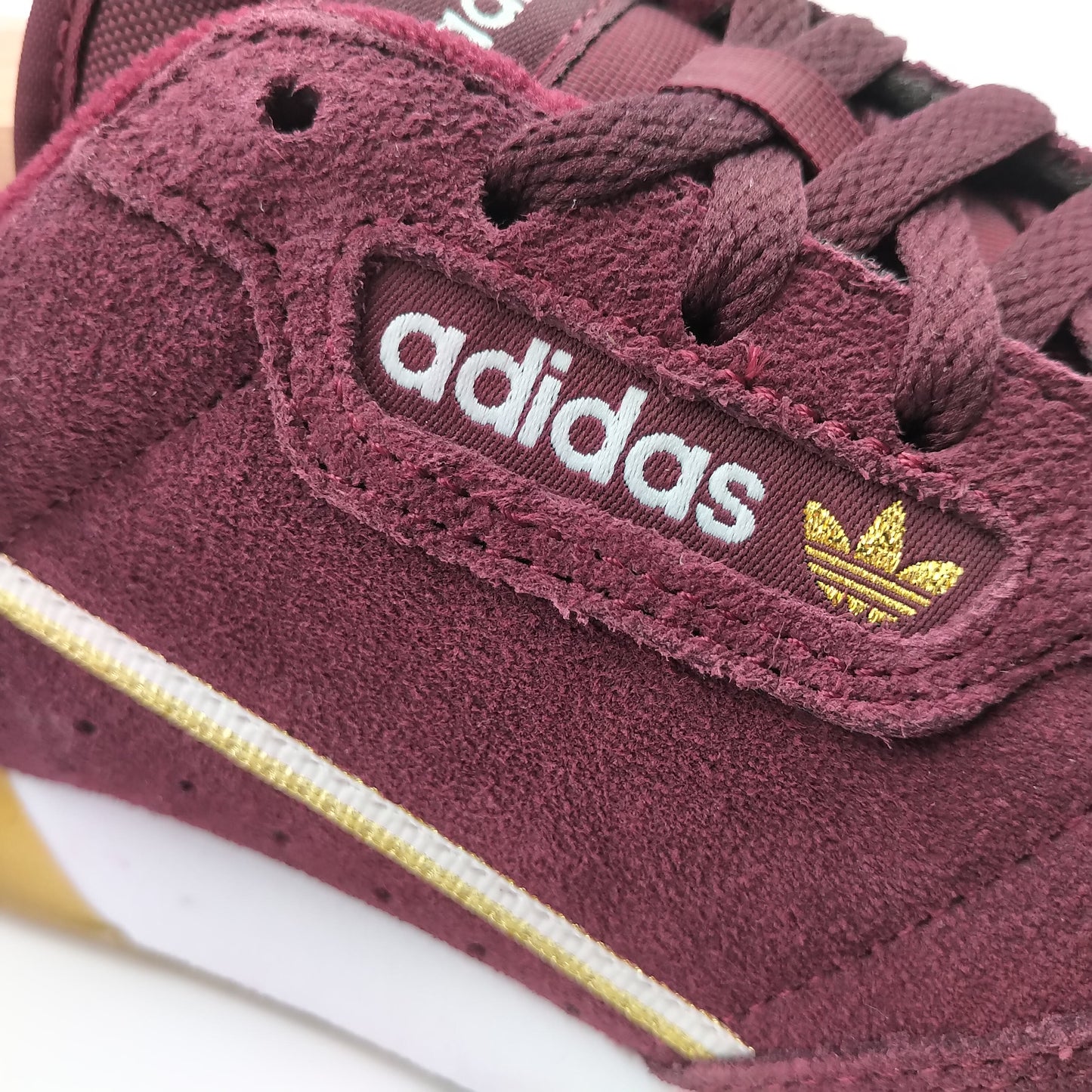 Adidas Continental 80 daim bordeaux