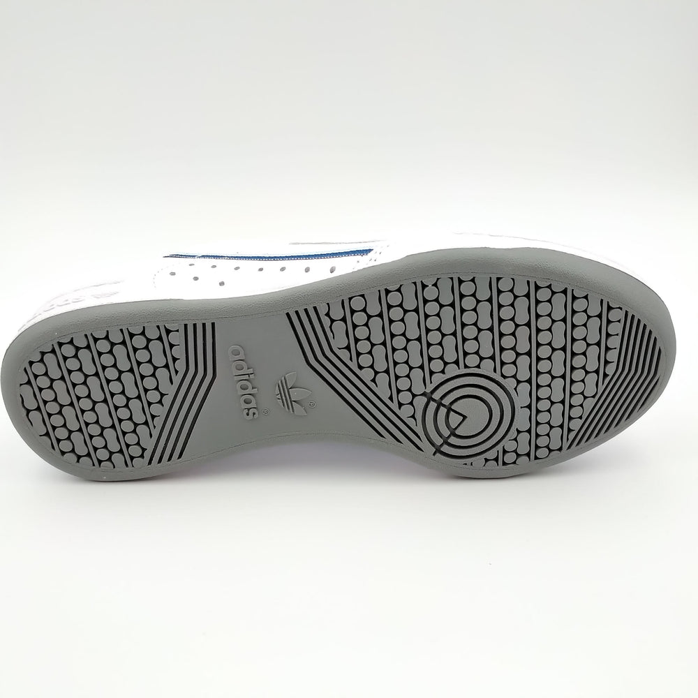 Adidas Continental 80 avec bandes et logo bleu