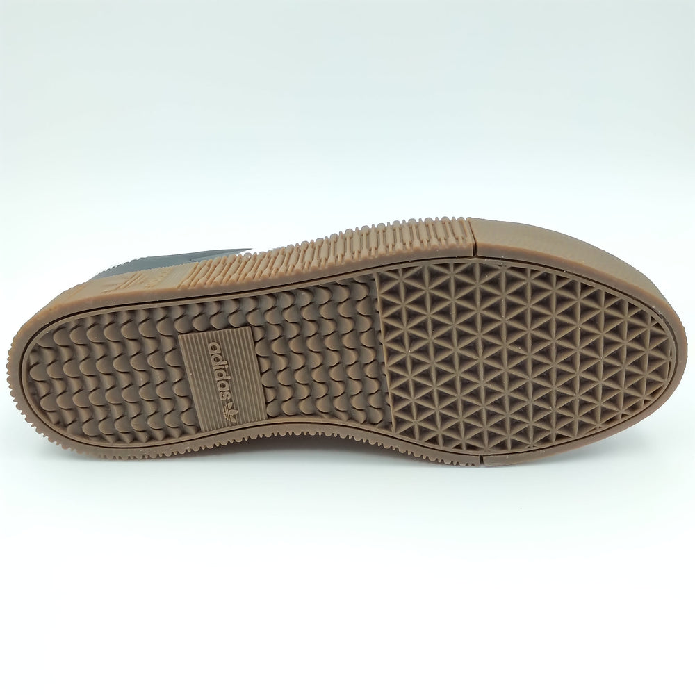Adidas Sambarose cuir noir et bandes blanches