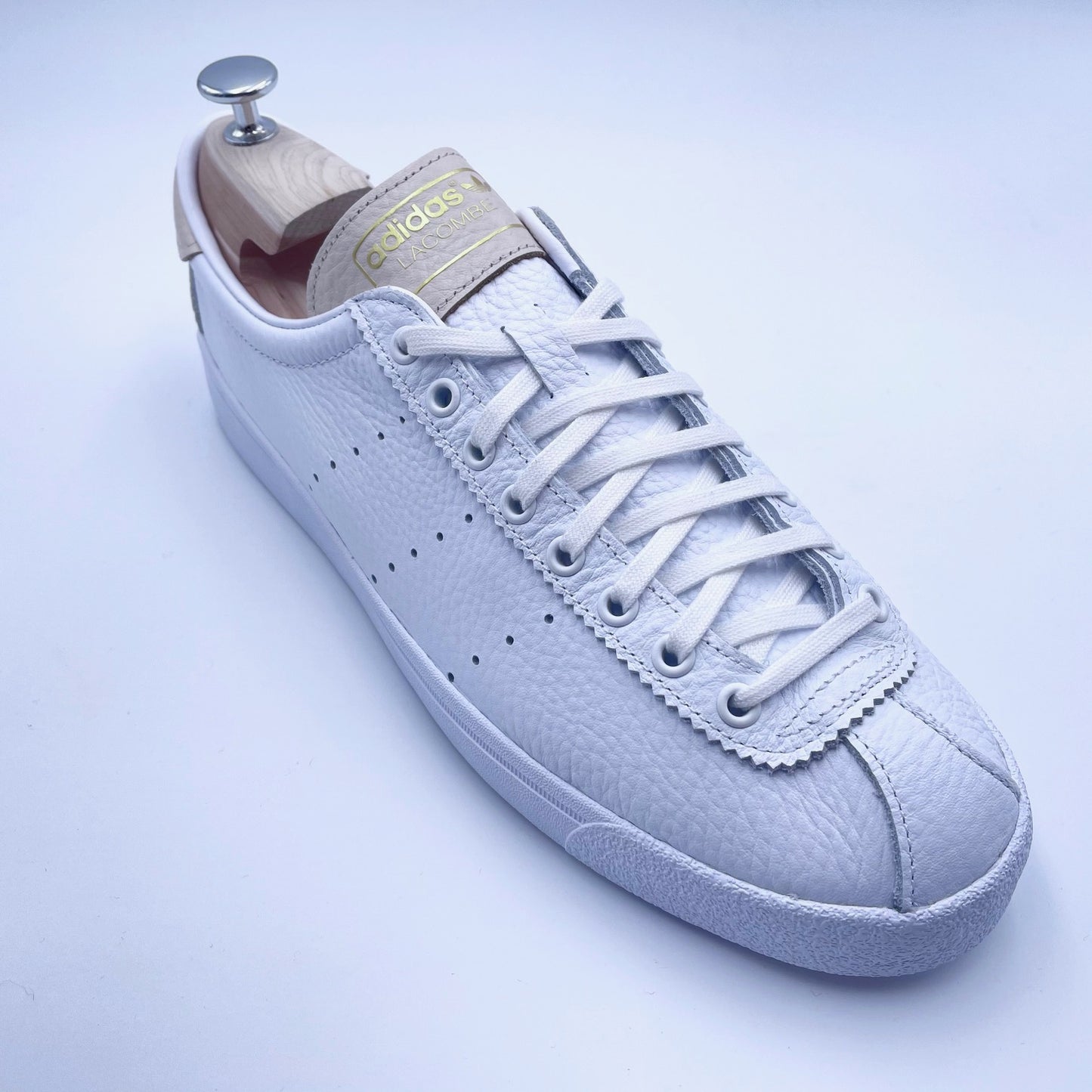 Adidas Lacombe en cuir blanc