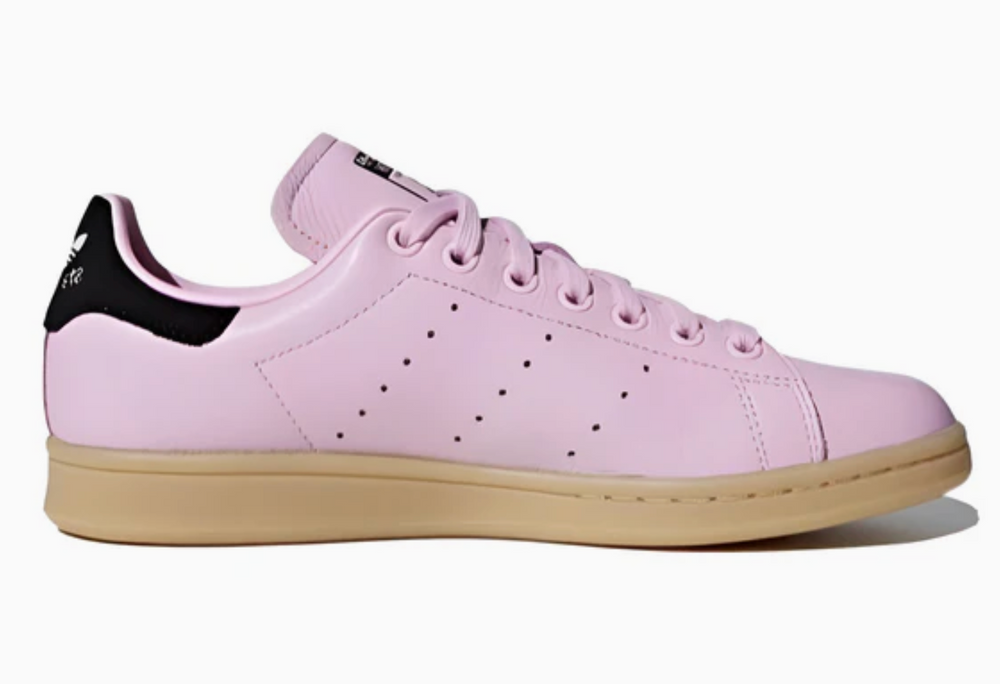 Adidas Stan Smith en cuir rose avec semelle beige