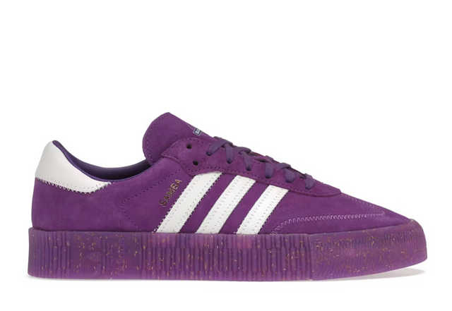 Adidas Sambarose édition limitée Elizabeth Line violettes