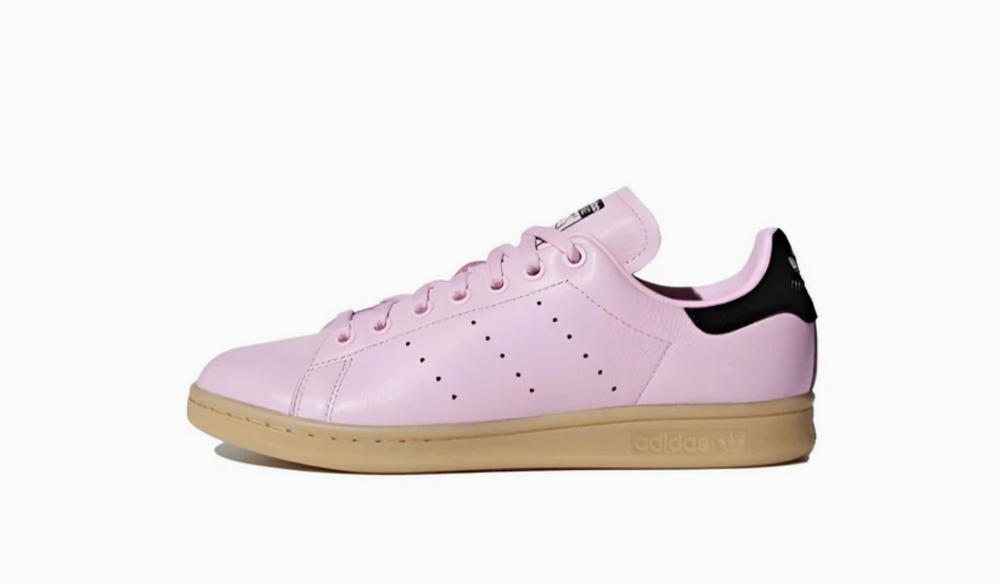 Adidas Stan Smith en cuir rose avec semelle beige
