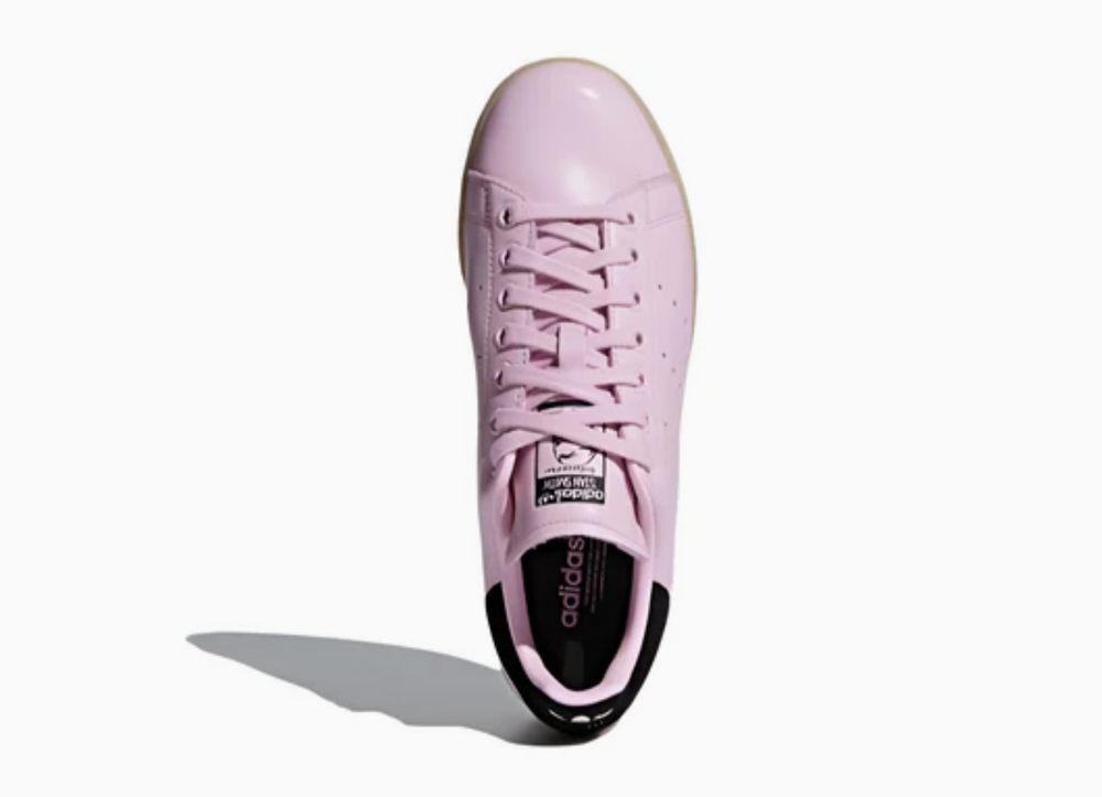 Adidas Stan Smith en cuir rose avec semelle beige