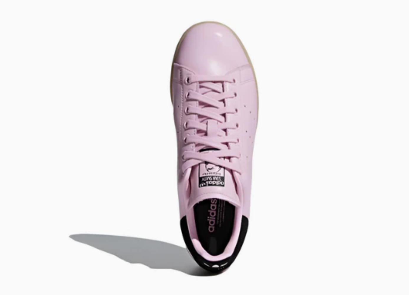 Adidas Stan Smith en cuir rose avec semelle beige