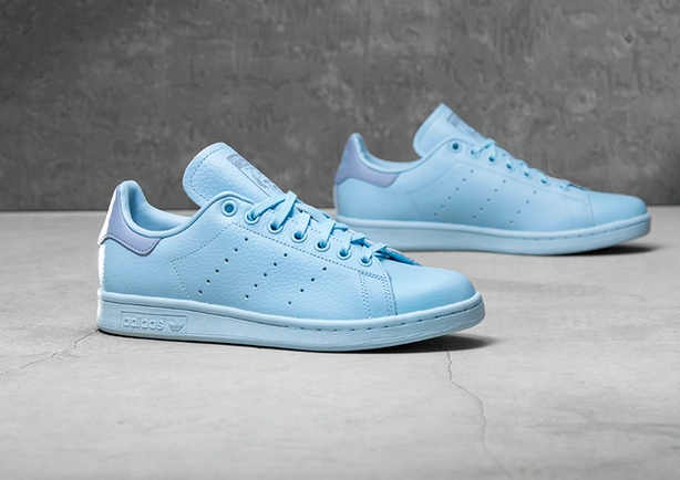 Adidas Stan Smith cuir bleu clair intégral