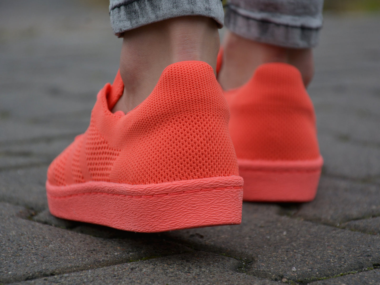 Adidas Superstar Primeknit Boost couleur saumon