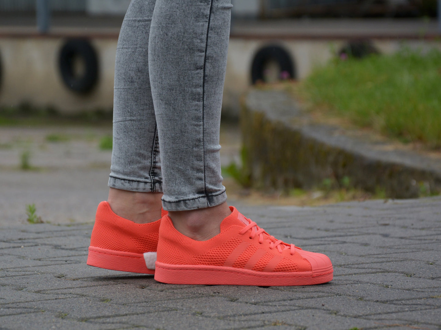 Adidas Superstar Primeknit Boost couleur saumon